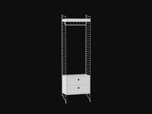 HALLWAY M - Sectional powder coated steel hallway unit - Sofa by String Furniture