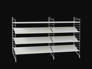 HALLWAY N - Powder coated steel shoe cabinet - Cabinet by String Furniture