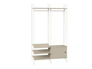 HALLWAY S - Sectional powder coated steel wardrobe with shoe rack - wardrobe by String Furniture