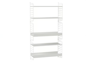 KIDS ROOM B - Open floating powder coated steel kids bookcase - Cabinet by String Furniture