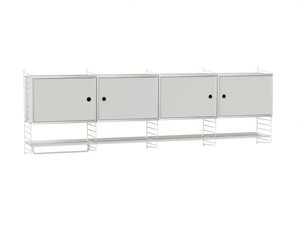 KITCHEN K - Horizontal powder coated steel wall cabinet - Kitchen cabinet by String Furniture