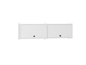 KITCHEN N - Horizontal powder coated steel wall cabinet with door - Kitchen cabinet by String Furniture
