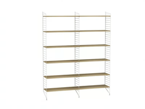 LIVING ROOM A - Open floating shelving unit - Cabinet by String Furniture