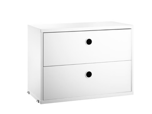 STRING® SYSTEM CHEST OF DRAWERS - Sectional MDF chest of drawers - drawer by String Furniture