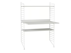 WORKSPACE H - Powder coated steel secretary desk - Desk by String Furniture