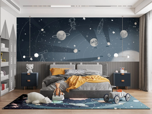 COSMOS - Landscape kids wallpaper - Wallpaper by Studijo