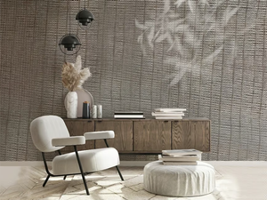 MESH UNDER SHADOW - Wallpaper with floral pattern - Wallpaper by Studijo