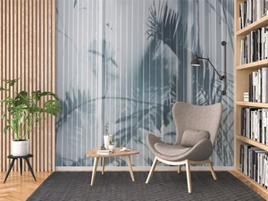 SHADOWS ON FACADE - Striped waterproof wallpaper - Wallpaper by Studijo