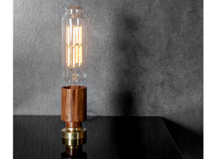 XXL TUBE - Wood and glass table lamp - Table lamp by Studio Beam