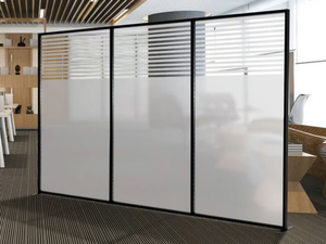 INUNO - Freestanding aluminium and methacrylate office screen - Screens by STUDIO T