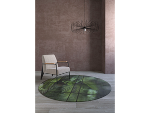 RIFRAZIONI - Round polyester fibre rug - Carpet by STYL’EDITIONS