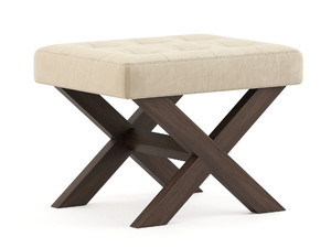 BRIDGE - Low upholstered fabric stool - Stool by Stylish Club