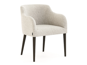 CANNES - Upholstered microfiber chair with armrests - Chair by Stylish Club