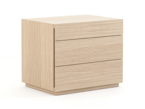 CAPRI - Rectangular wooden bedside table with drawers - Side table by Stylish Club