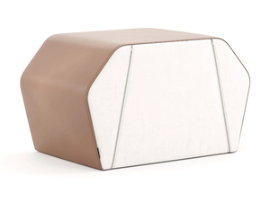 COCKTAIL - Upholstered square velvet pouf - Pouf by Stylish Club