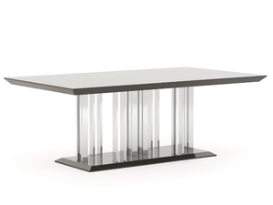 EMPIRE - Stainless steel and wood dining table - Table by Stylish Club