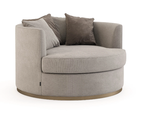 EMPIRE - Upholstered velvet armchair with armrests - Armchair by Stylish Club