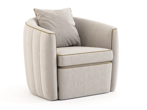 FORTUNE - Upholstered velvet armchair with armrests - Armchair by Stylish Club