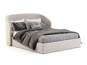 FORTUNE - Velvet double bed with upholstered headboard - Bed frame by Stylish Club