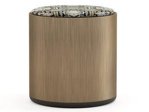 HER - Round wood veneer pouf - Pouf by Stylish Club
