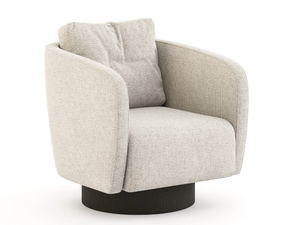 HER - Upholstered velvet armchair with armrests - Armchair by Stylish Club