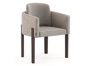 HIS II - Upholstered microfiber chair with armrests - Chair by Stylish Club