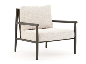 LANDFORM - Fabric easy chair with armrests - Armchair by Stylish Club