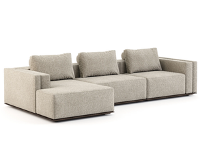 LANDFORM - Sectional fabric sofa with chaise longue - Sofa by Stylish Club