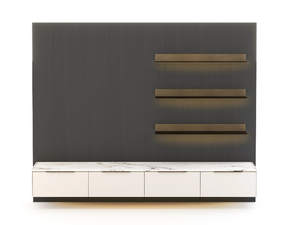 LANDFORM - Wood veneer TV cabinet with drawers - Cabinet by Stylish Club