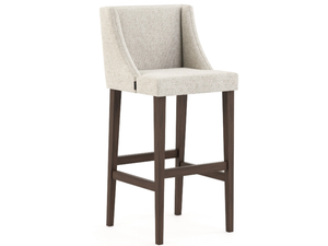 MANHATTAN - High fabric stool with footrest - Stool by Stylish Club
