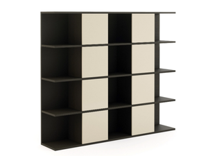 MANHATTAN - Open wood veneer bookcase - Cabinet by Stylish Club