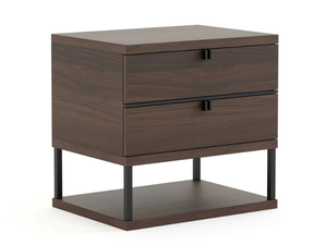 MANHATTAN - Wood veneer bedside table - Side table by Stylish Club