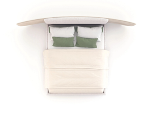 MARGEM - Upholstered fabric bed - Bed frame by Stylish Club