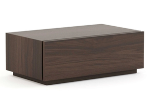 SANTORINI - Rectangular walnut bedside table with drawers - Side table by Stylish Club