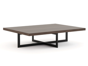 SLENDER - Low rectangular walnut side table - Coffee table by Stylish Club