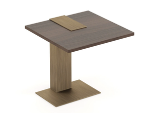 SLENDER - Square walnut side table - Coffee table by Stylish Club
