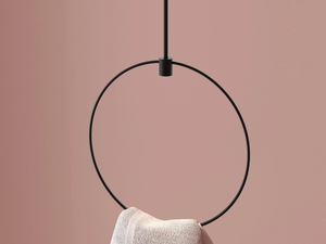 LINES - Ceiling mounted stainless steel towel ring - Sanitary accessories by SVITANOK