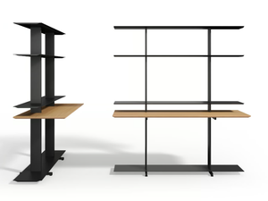 WING - Bookcase with secretary desk - Desk by Systemtronic