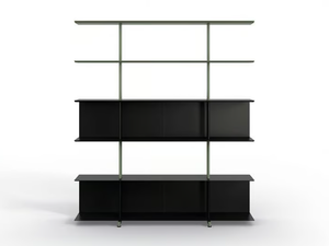WING FREESTANDING - Open freestanding extruded aluminium office shelving - Cabinet by Systemtronic