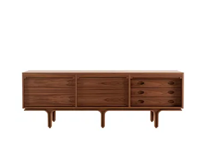 500/3 - Wooden sideboard with tambour doors - Cabinet by Tacchini