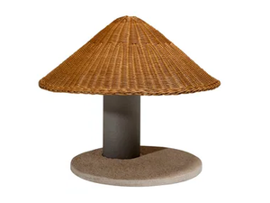 ALMA - Woven wicker table lamp - Table lamp by Tacchini