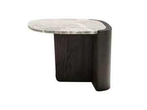 TRAMPOLINO - Square ash and marble coffee table - Coffee table by Tacchini