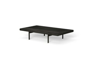 ALLURE - Rectangular low wooden garden side table - Side table by Talenti