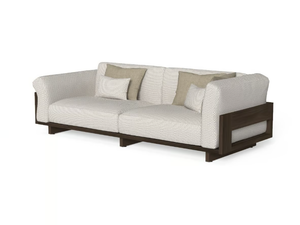 ARGO-WOOD - 3 seater fabric garden sofa - Sofa by Talenti