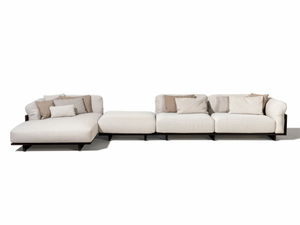 ARGO-WOOD - Sectional fabric garden sofa - Sofa by Talenti
