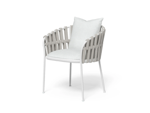 FRAME - Upholstered fabric garden chair with armrests - Chair by Talenti
