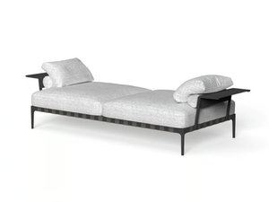 SALINAS - Fabric garden bench with removable cover with armrests - Bench by Talenti