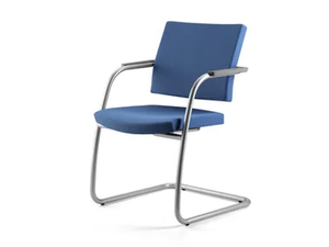 AVIAMID 3418 - Cantilever fabric reception chair with armrests - Chair by TALIN