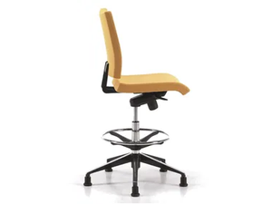 AVIAMID 3498 - Ergonomic fabric drafting stool with 5-Spoke base - Stool by TALIN