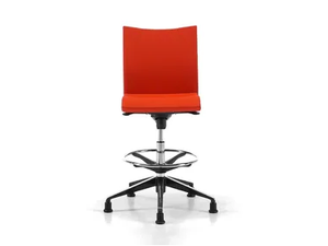 AVIAMID 3598 - Ergonomic fabric drafting stool with 5-Spoke base - Stool by TALIN